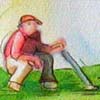 Golfer auf dem Grün